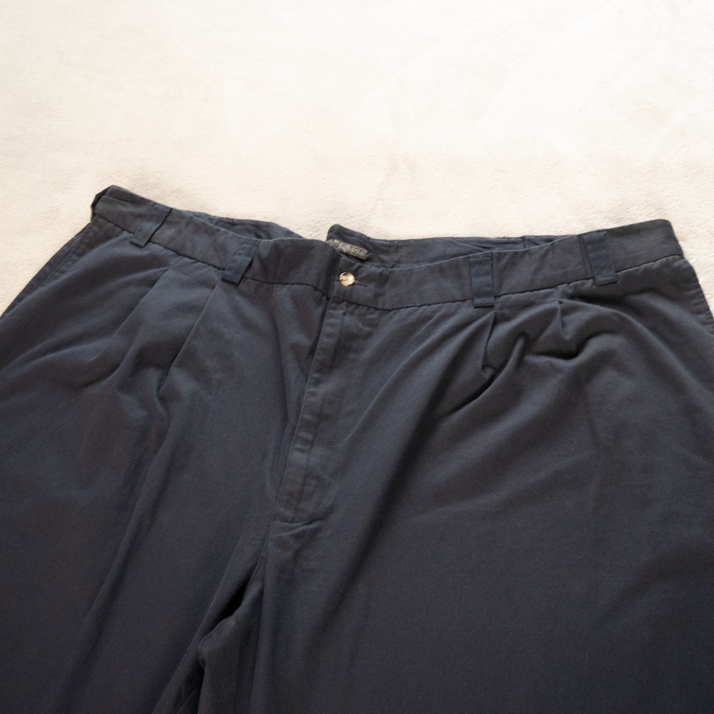 George Foreman Men's Big & Tall Blue Chino Pants Size 52x28 Relaxed Fit Plus - Picture 3 of 12